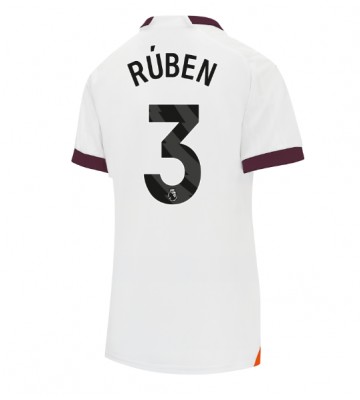 Lacne Ženy Futbalové dres Manchester City Ruben Dias #3 2023-24 Krátky Rukáv - Preč